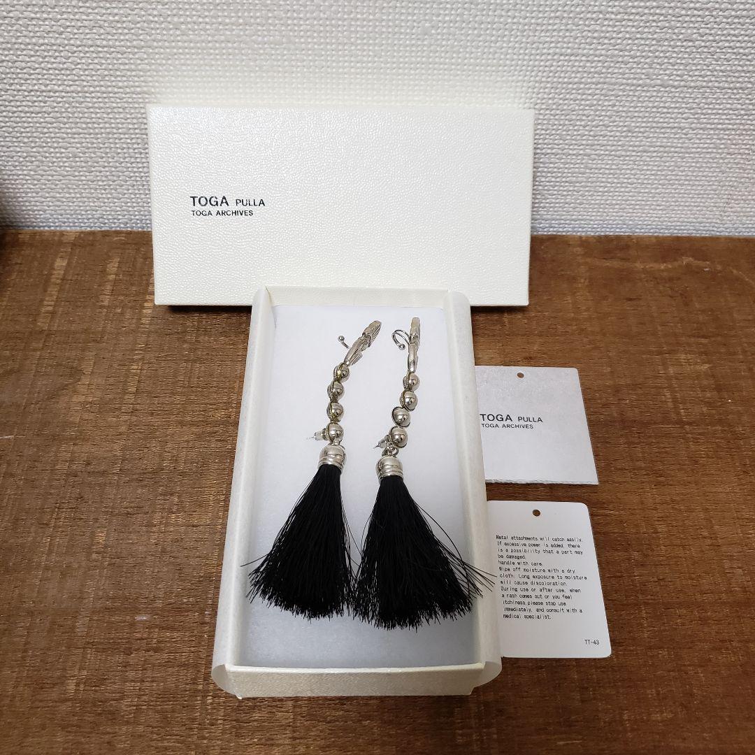 美品】トーガプルラ イヤーカフ付フリンジピアス - nasdenas.com