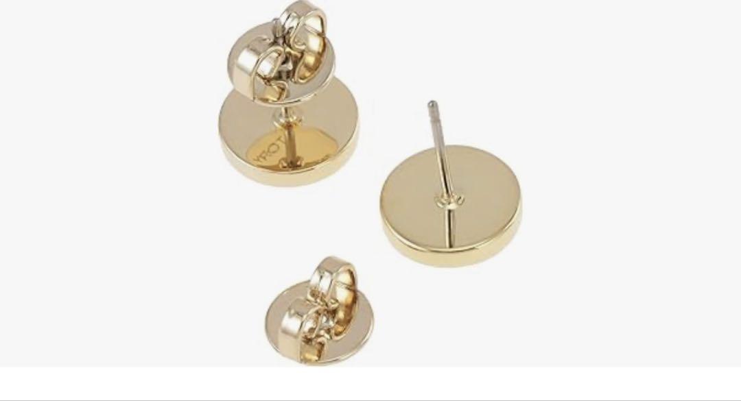 【新品】トリーバーチ　キラ エナメル サークル スタッド ピアス ダブルT