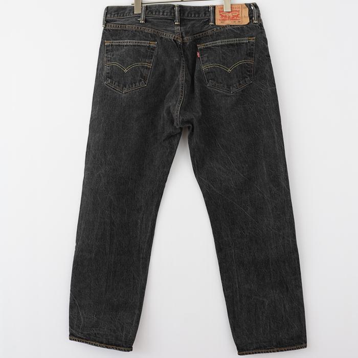 W38 Levis リーバイス501 ブラックデニム 黒 極太 ストレート 人気