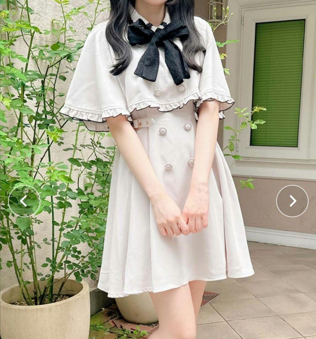 ROJITA サイドベルトケープライクワンピース