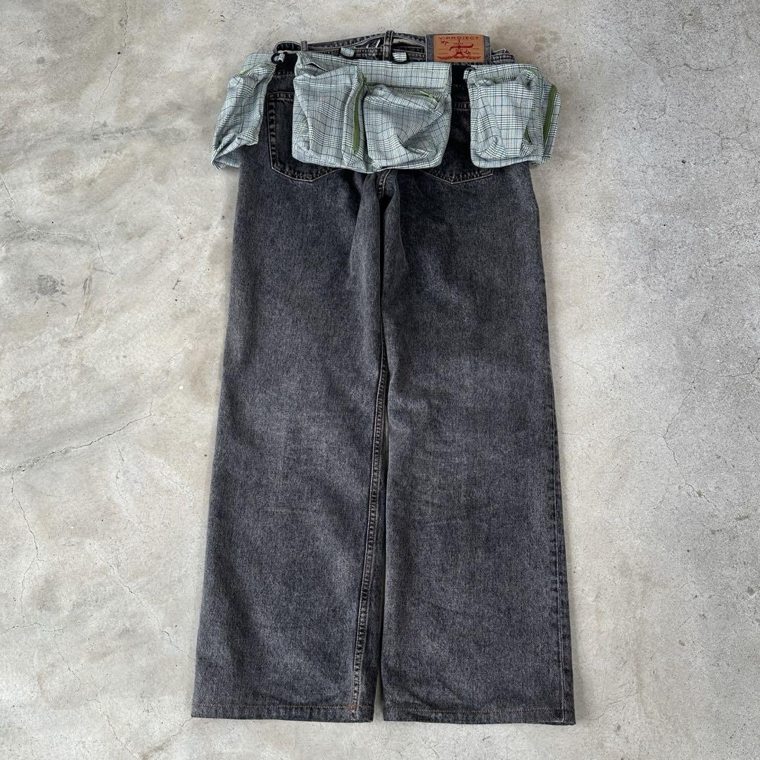 バッグ 00s archive gingham check waist bag