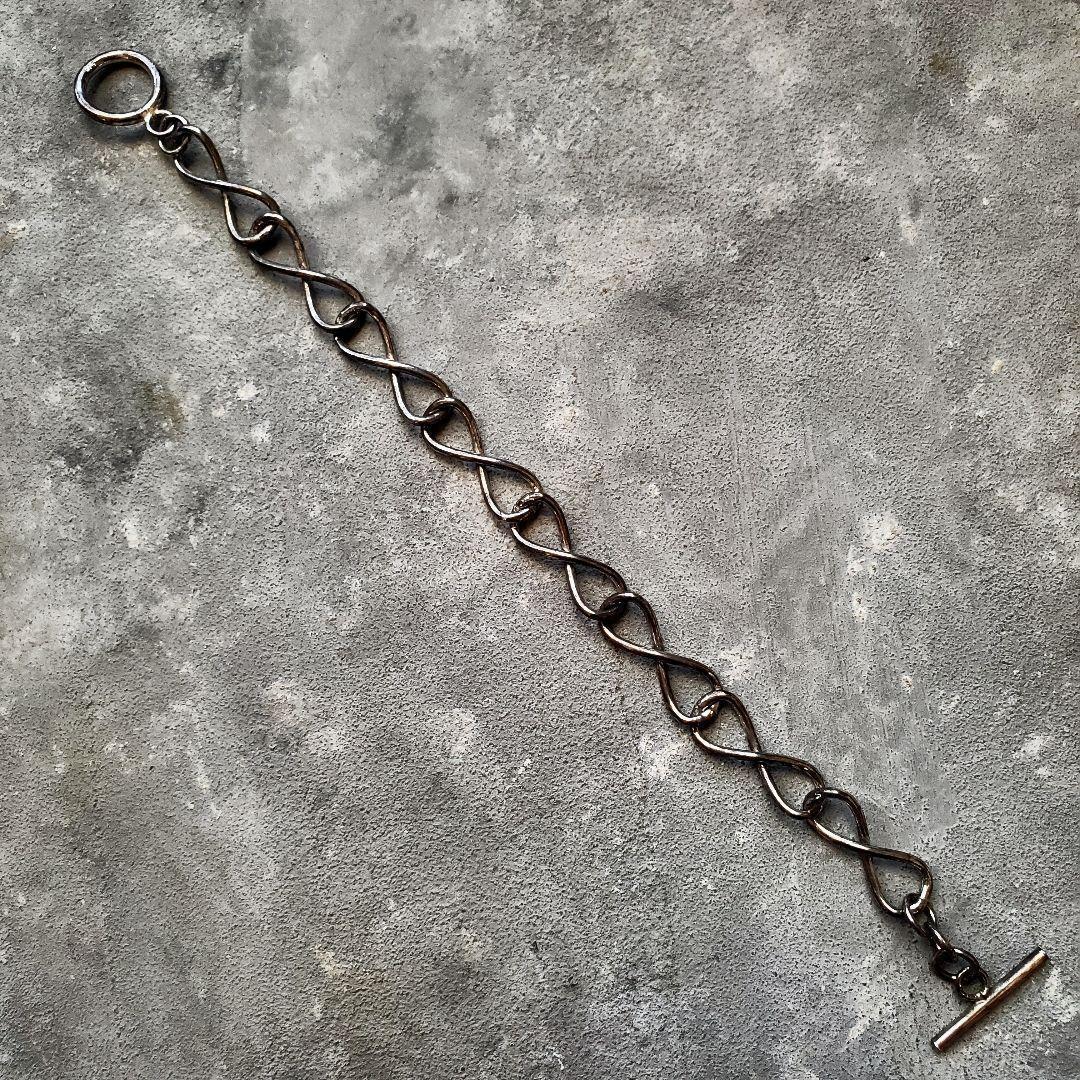 ヴィンテージ 925 シルバー クロスチェーン ブレスレット VINTAGE