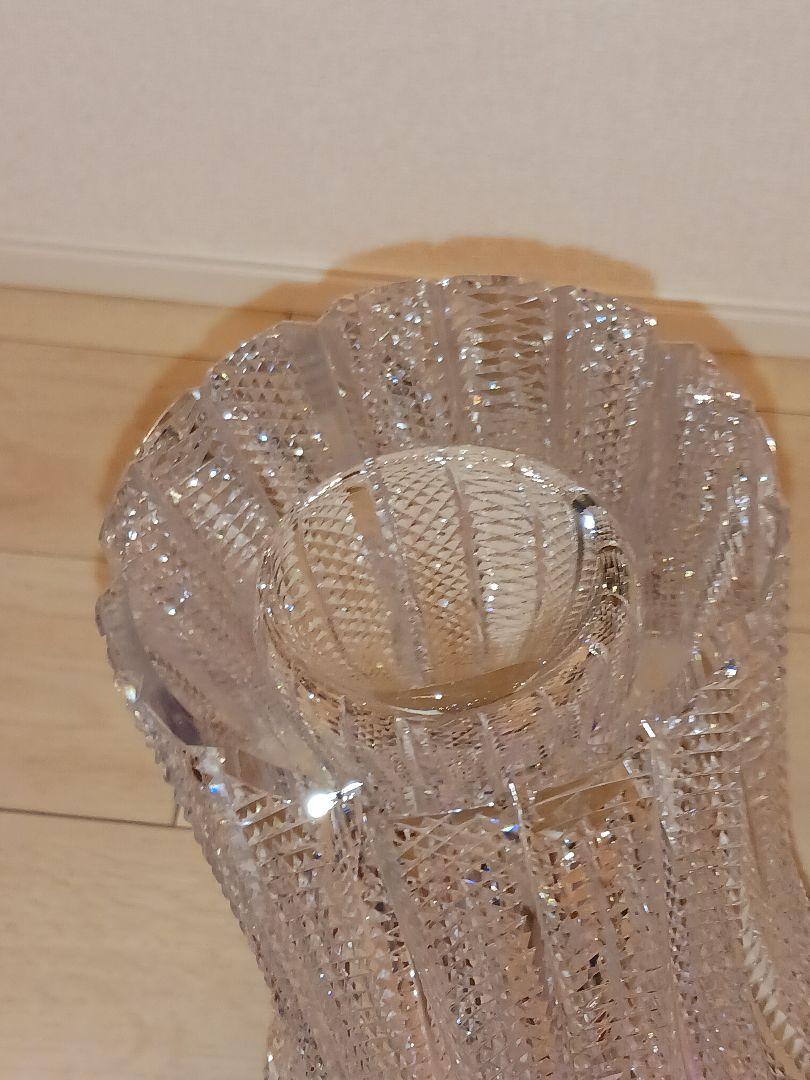 クリスタル 花瓶