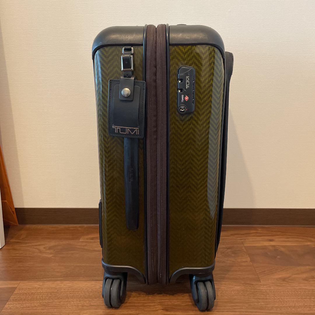 ました≅ TUMI グリーン キャリー 四輪 カーボン J0McP-m96462705241 スーツケース TEGRA LITE ててると