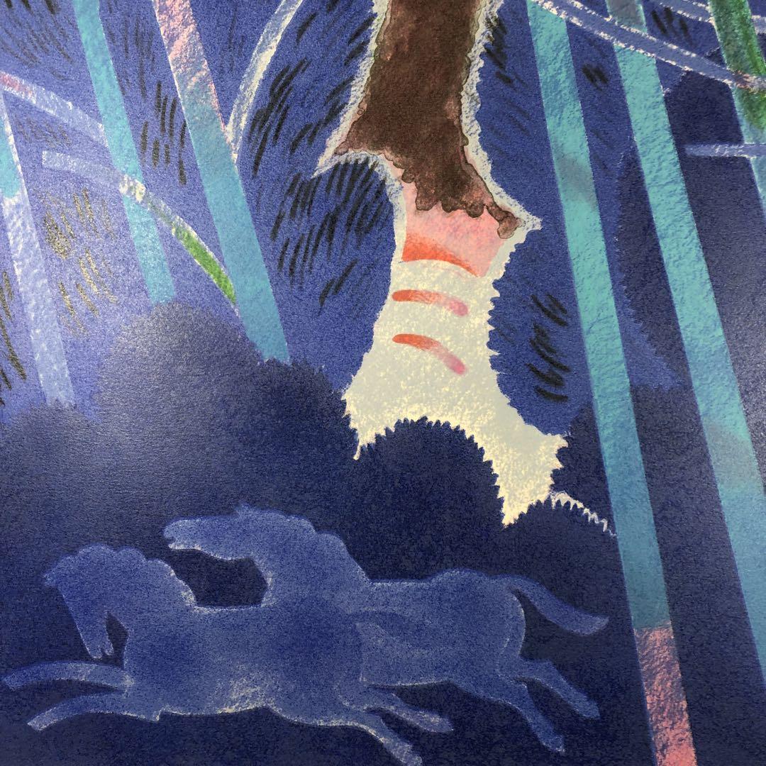 ザバロ 「夢の中」 リトグラフ 作家直筆サイン入り 額縁無し 絵画