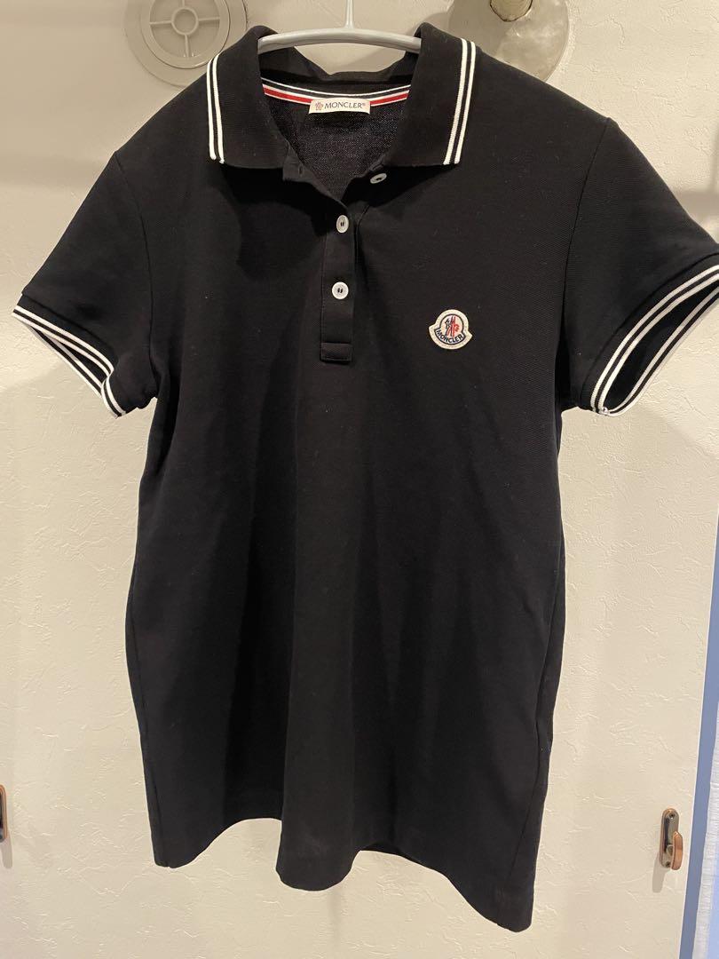 MONCLER ブラック ポロシャツ 半袖