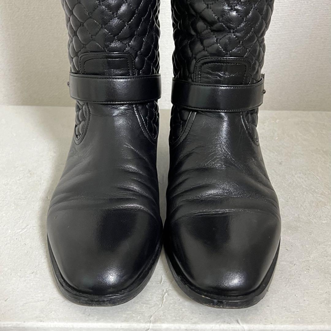 超美品！Sante borella キルティング ロングブーツ 38