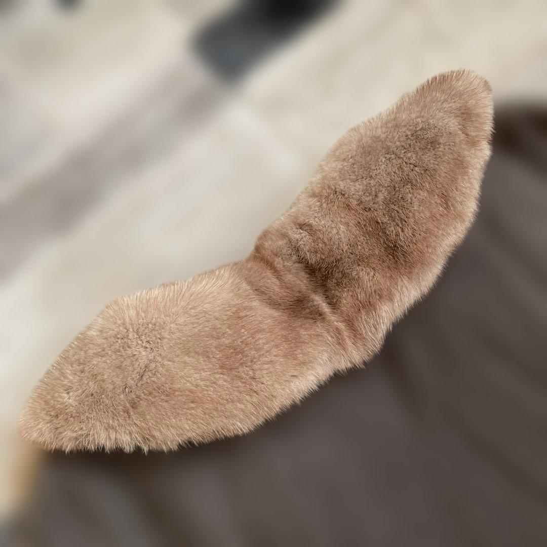 FOXEY ミンク襟五分丈ニットセーター FOXEY ミンク襟五分丈ニットセーター