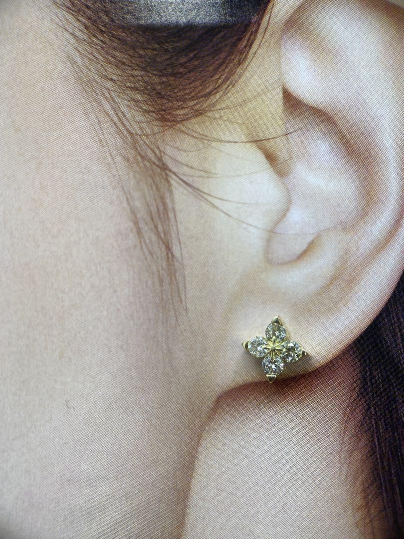 天然ダイヤモンド0.48ct diamond ピアス pierce K18 金