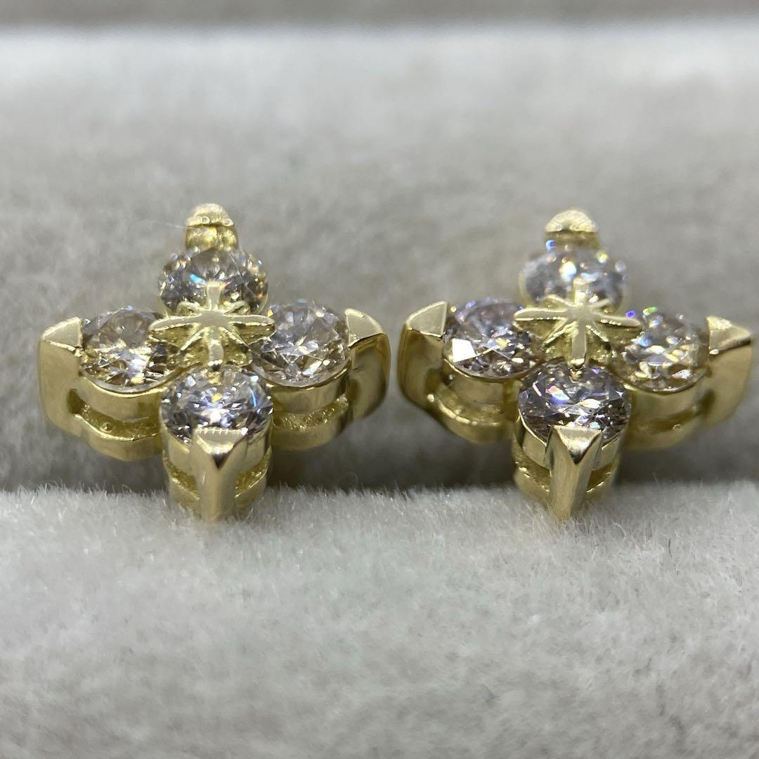 天然ダイヤモンド0.48ct diamond ピアス pierce K18 金