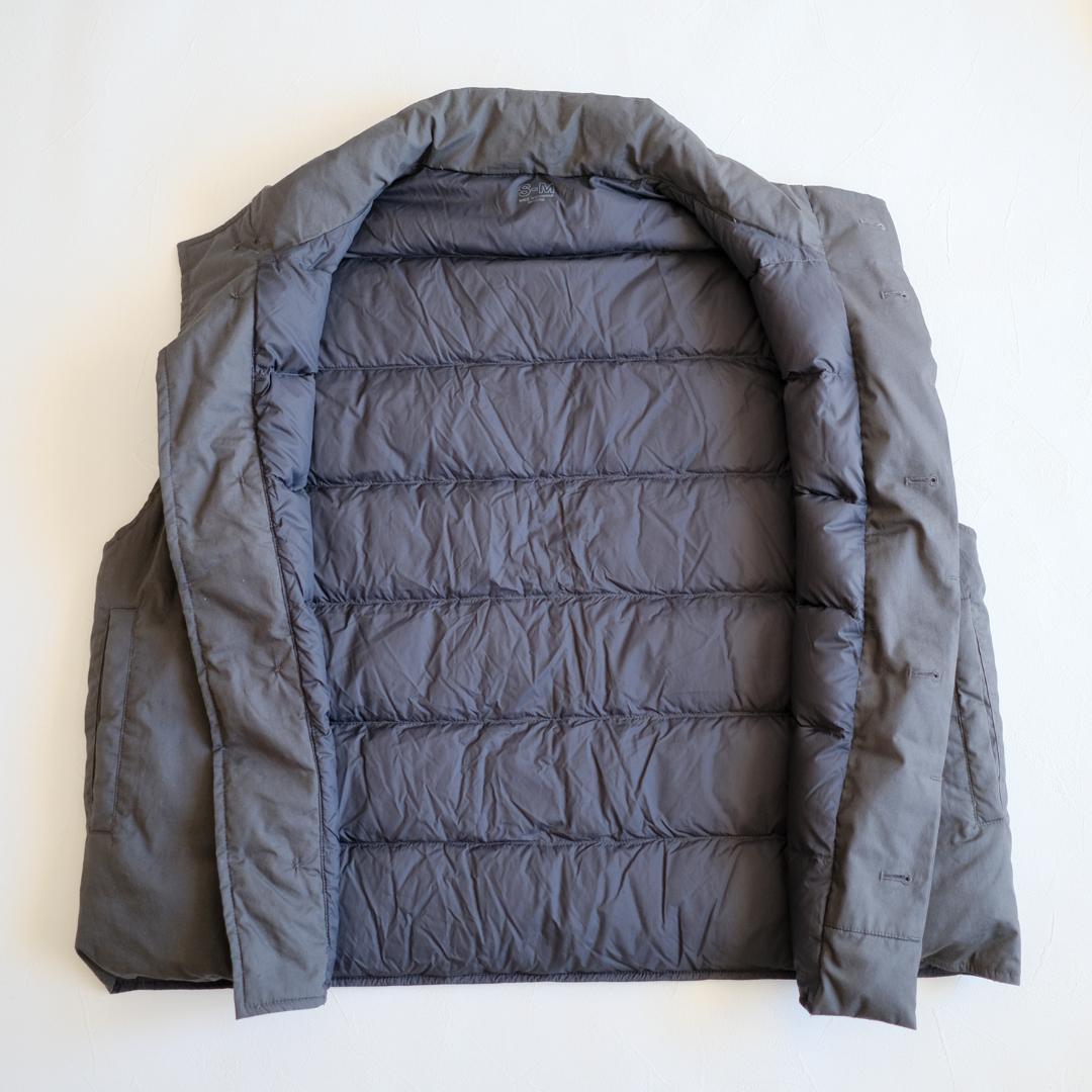【美品‼️】ムジラボ 無印良品 撥水ダウンベスト チャコール s-m