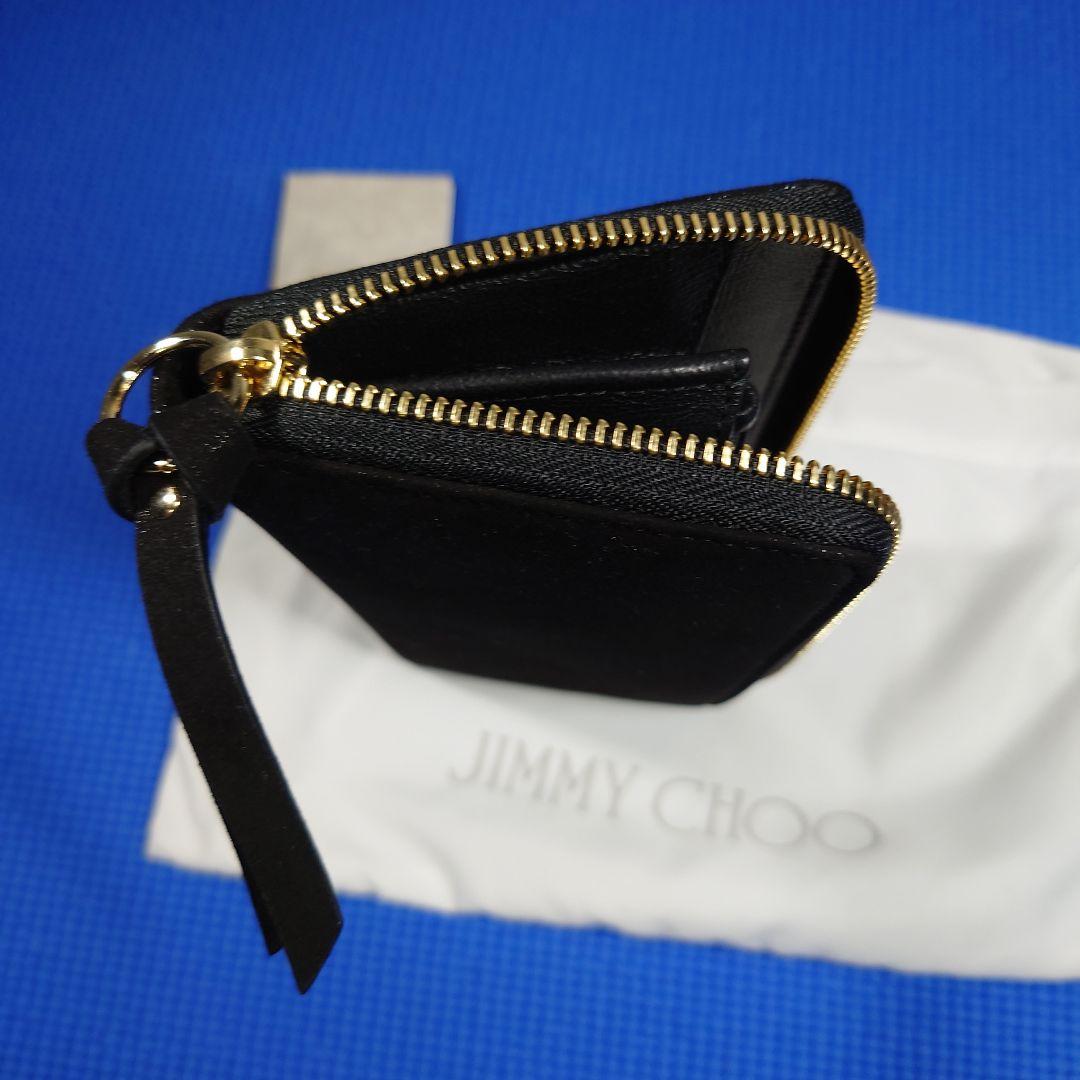 JIMMY CHOO ブラックレザー長財布