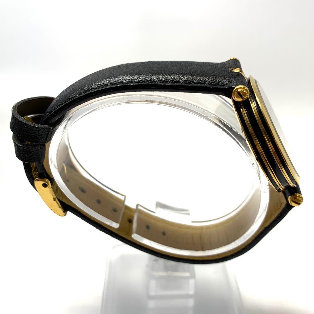 R7-3051 GUCCI BLACK アナログクォーツ腕時計 ブラック