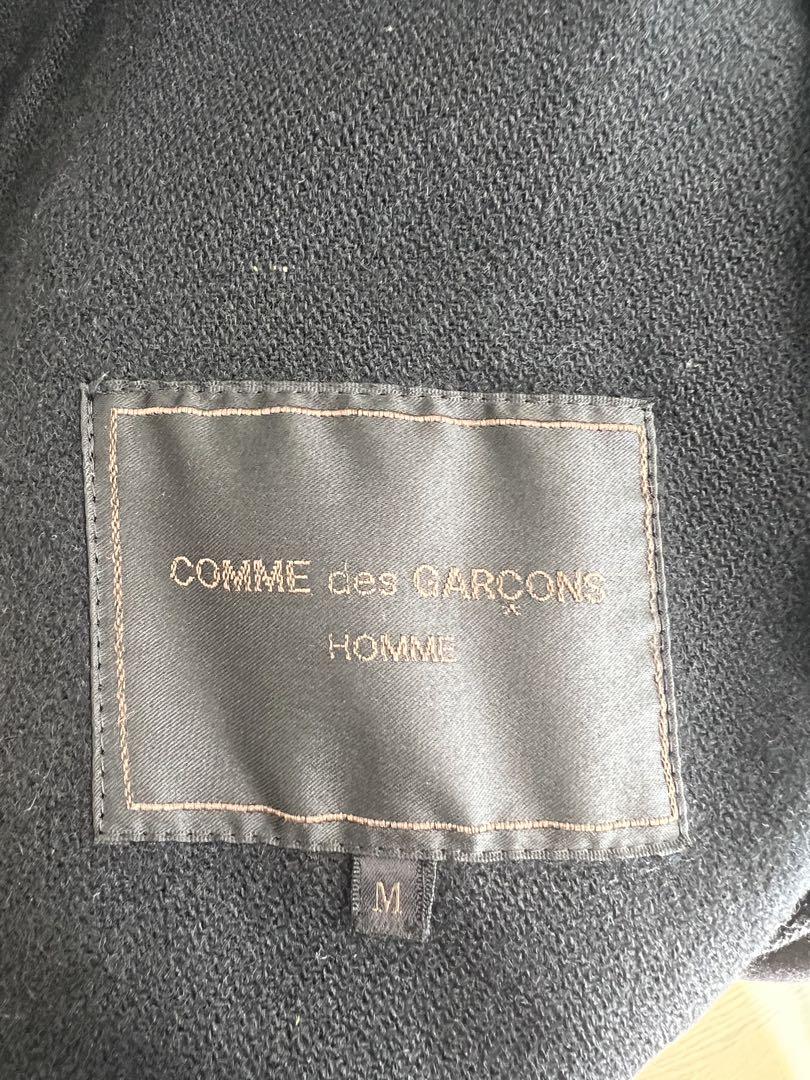 COMME des GARÇONS HOMME ブラック チェスターコート M