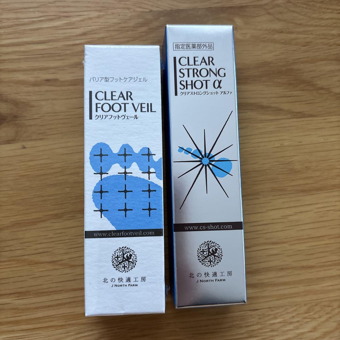 CLEAR STRONG SHOT α & FOOT VEIL セット CLEAR FOOT VEIL & STRONG SHOT α セットベストセラー