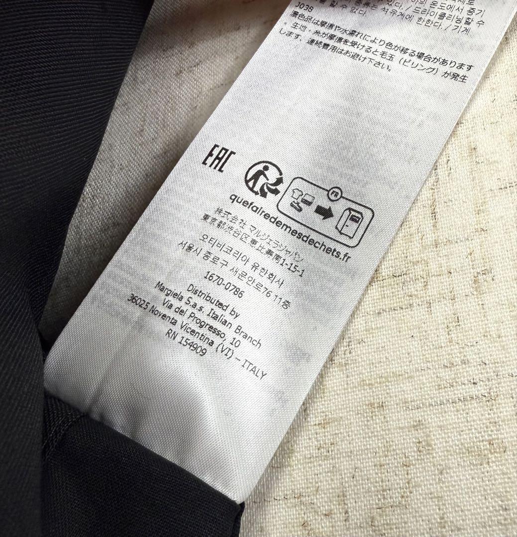 24AW新作 Maison Margiela NO COLLAR JACKET