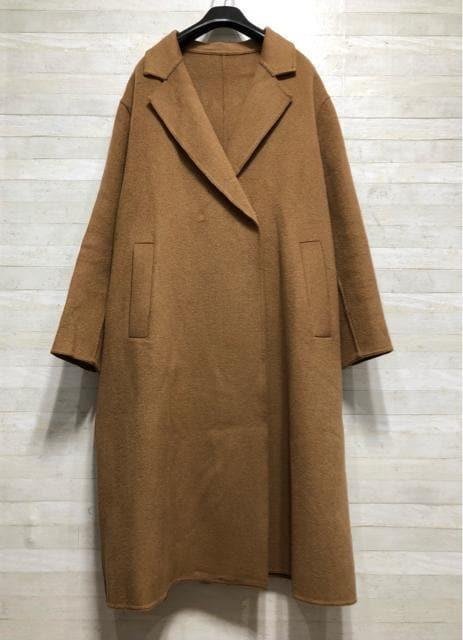 新品☆5Lキャメル系♪重厚感◎カッコイイおしゃれロングコート