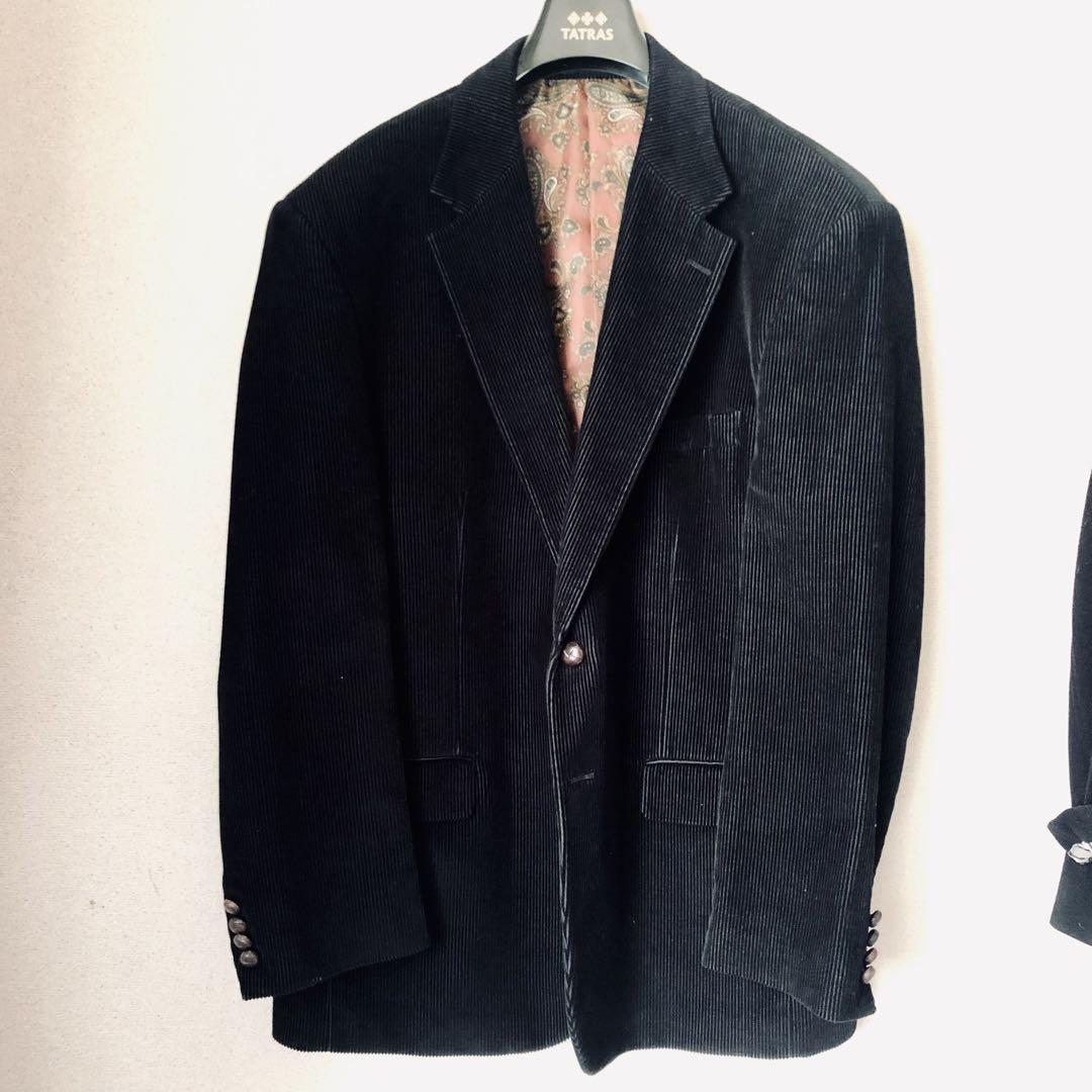 Ralph Lauren 黒 コーデュロイ テーラードジャケット 44R