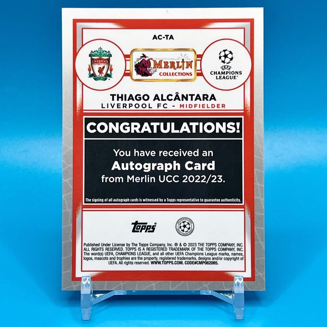 22-23 Topps Merlin  DEL PIERO 直筆サイン　75シリ 22-23 Topps Merlin THIAGO 直筆サイン 75シリ - メルカリ