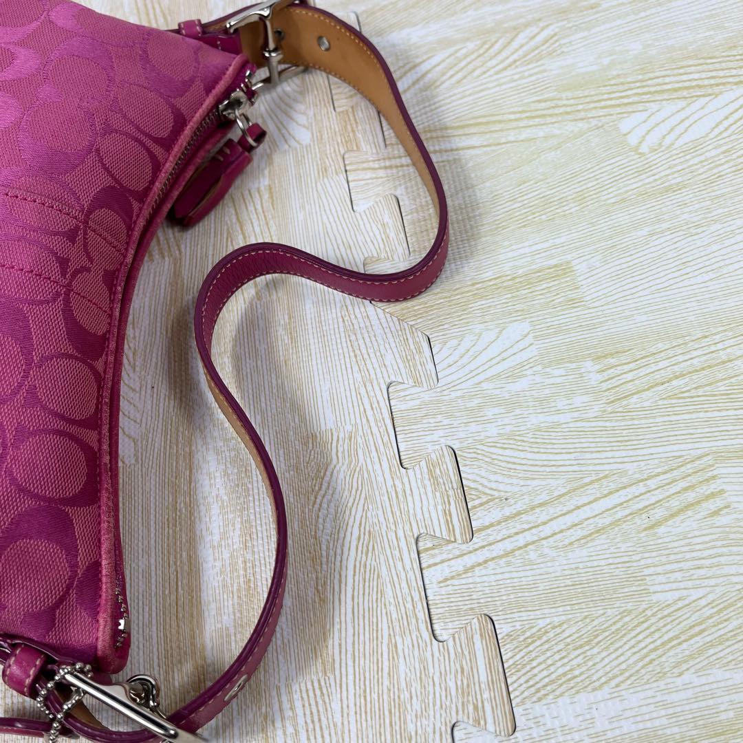 希少✨ コーチ COACH アクセサリーポーチ ピンク ハンドバッグ
