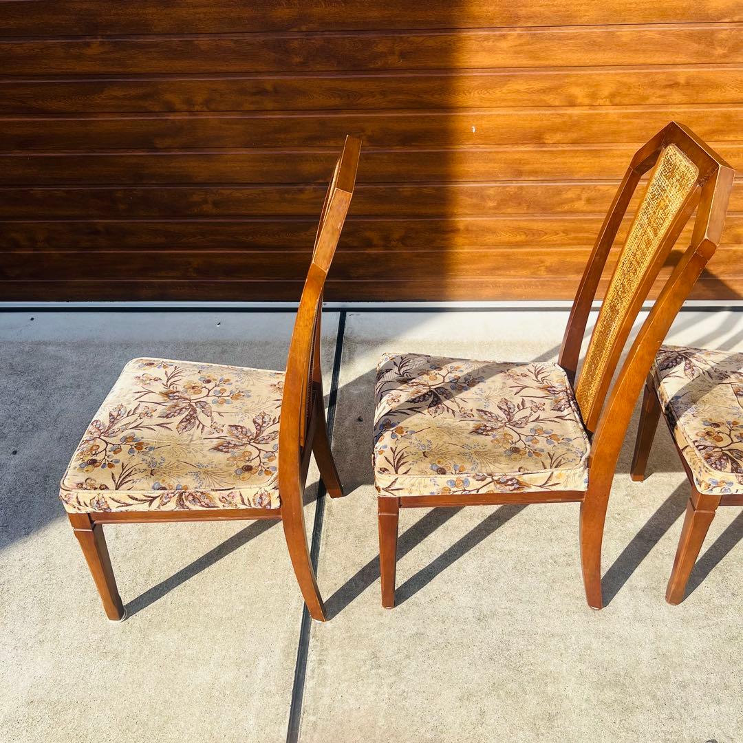 廃盤 maruni 地中海シリーズ　ダイニングチェア 4脚セット 引き取り限定