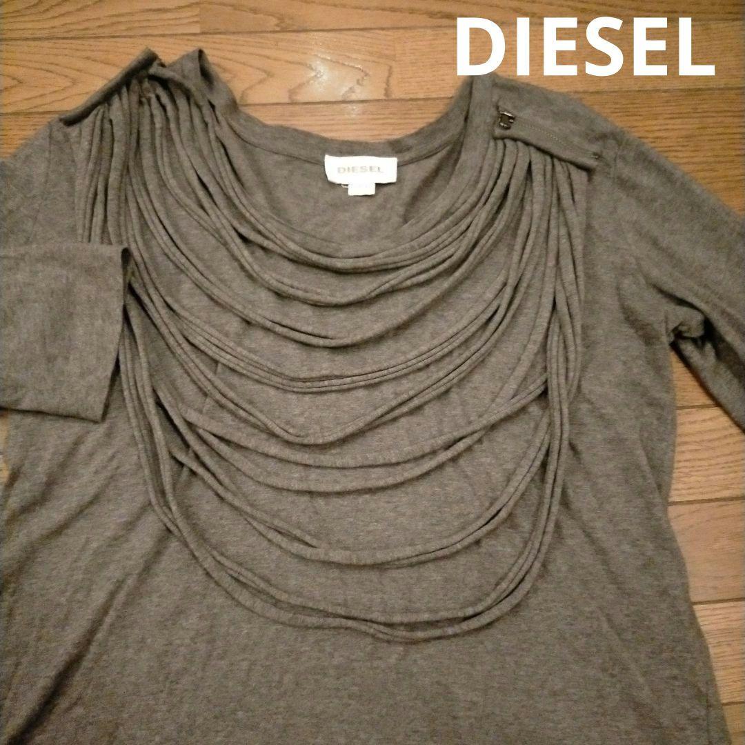DIESEL 　2way デザイン長袖Tシャツ　カットソー　XS