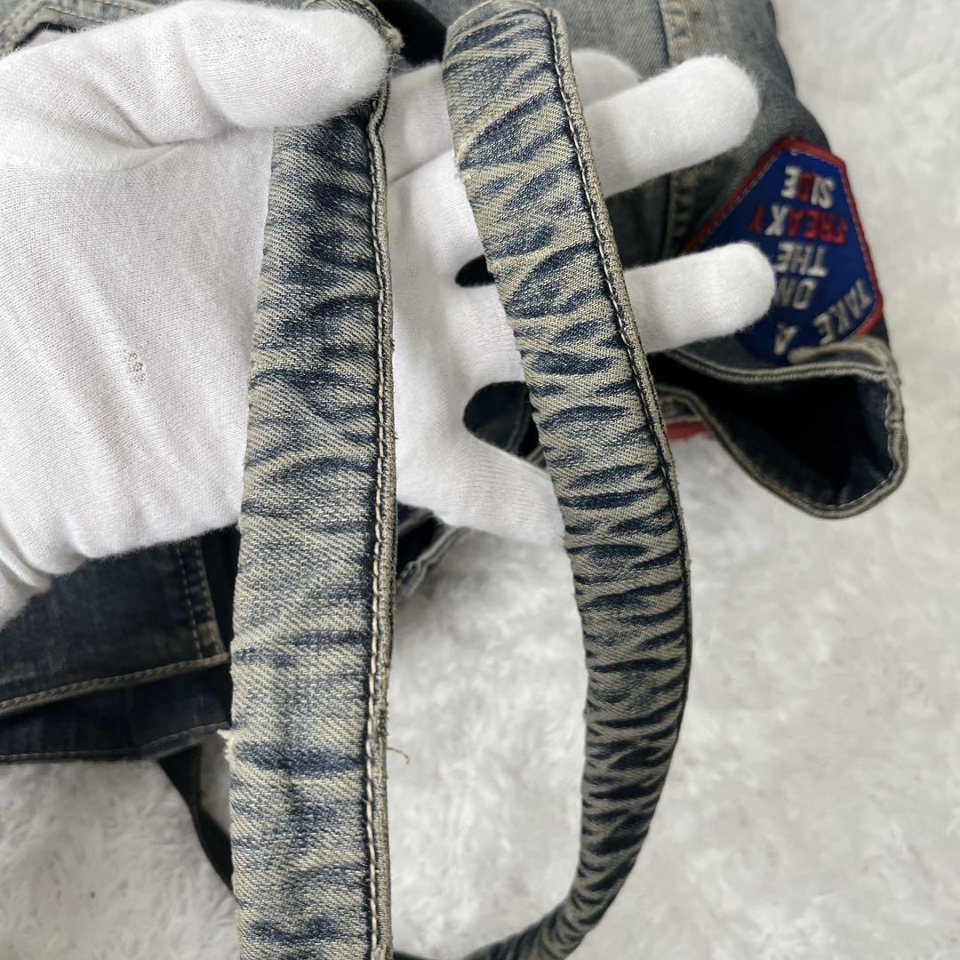 ✨入手困難✨ ディーゼル トートバッグ パッチワーク A4 ヴィンテージ加工