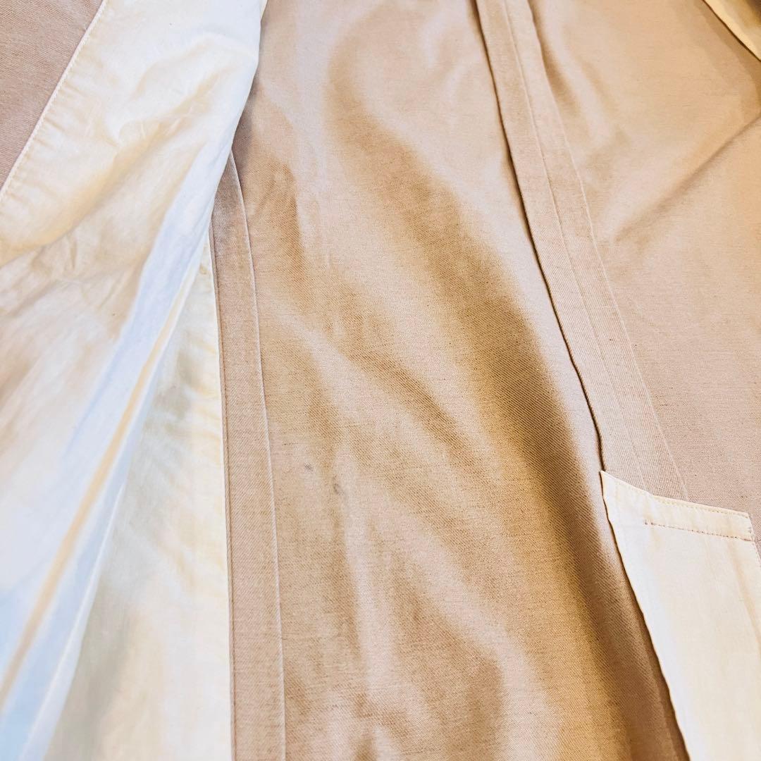 美品✨45R コットンツイード　ジャケット　日本製　ベージュ　秋冬　2
