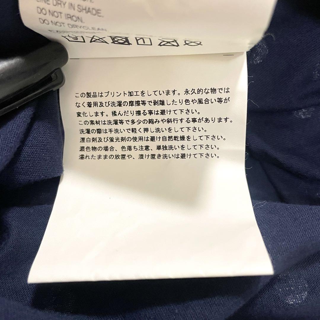 美品　PLAY COMME des GARCONS ドット柄　ロンTネイビー　L