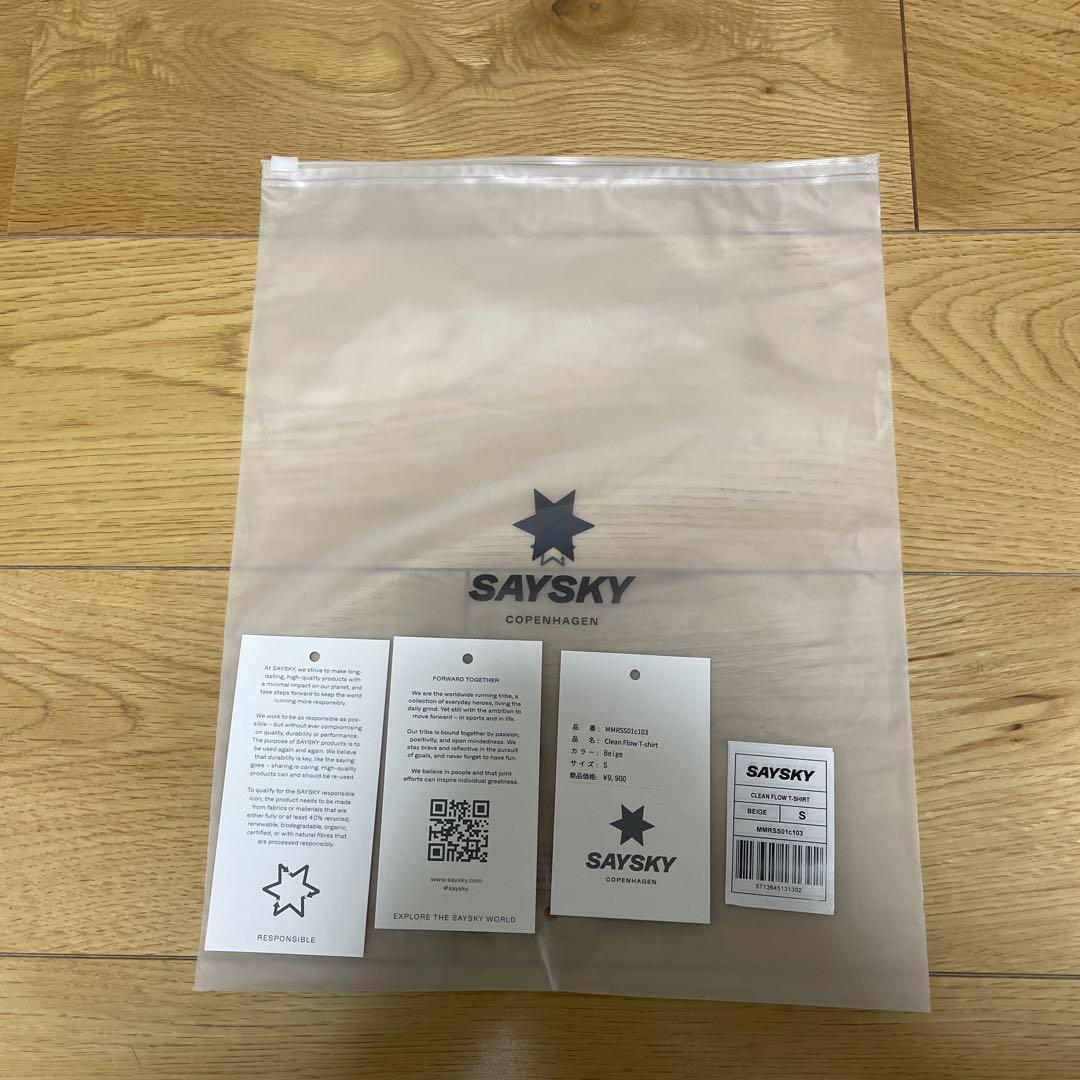 【SAYSKY】Logo Flow T-shirt 【Sサイズ】