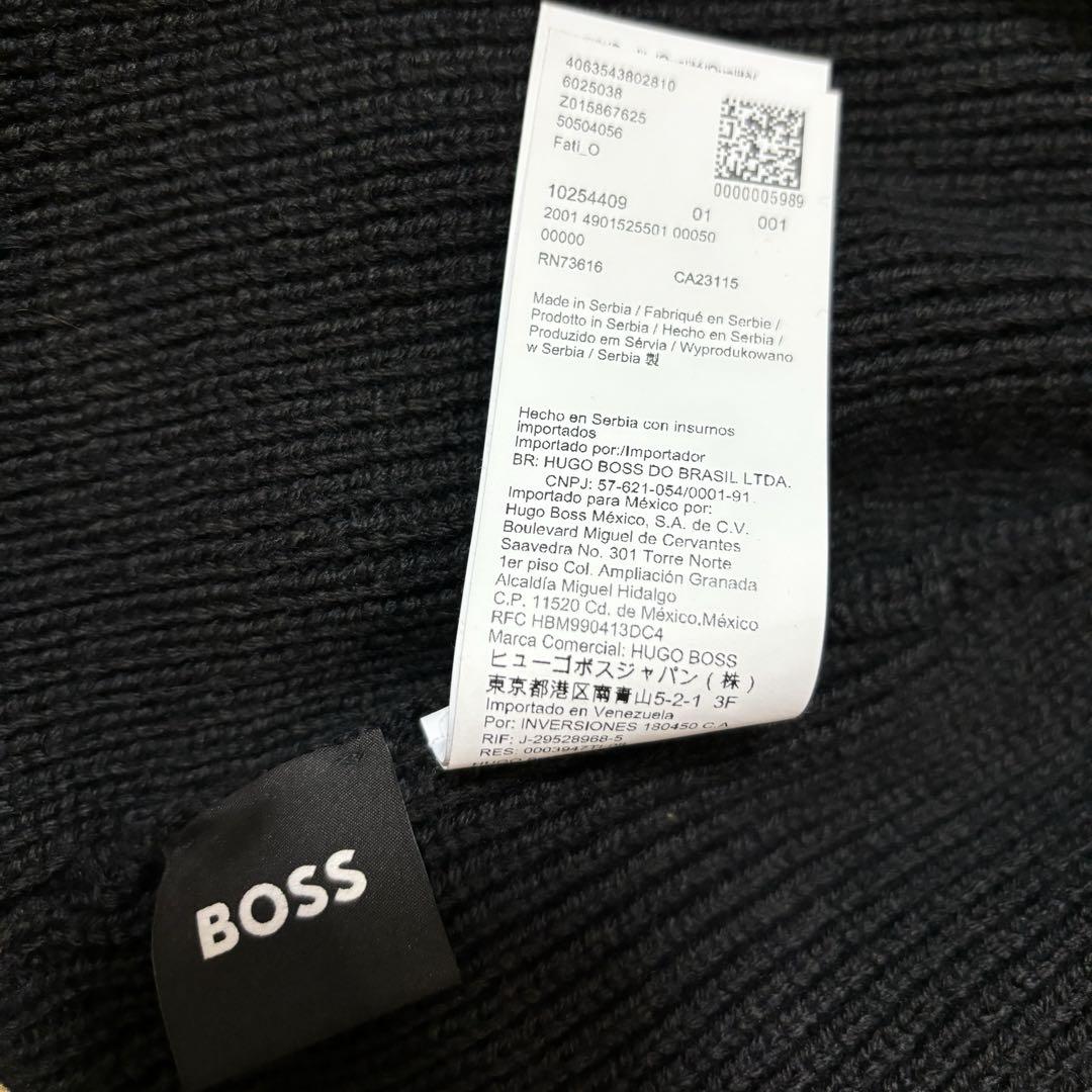Hugo boss 黒ビーニー