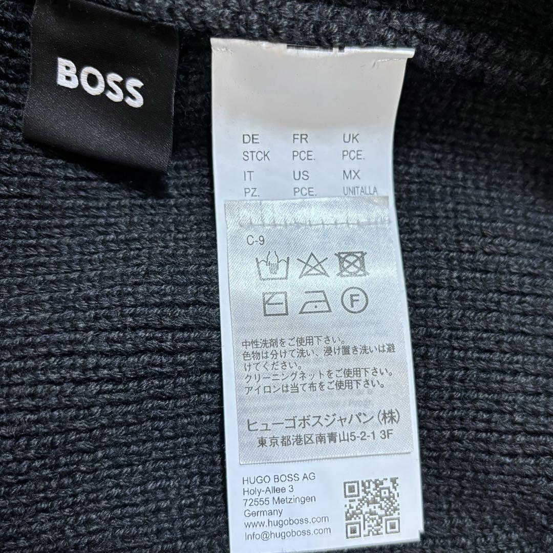 Hugo boss 黒ビーニー