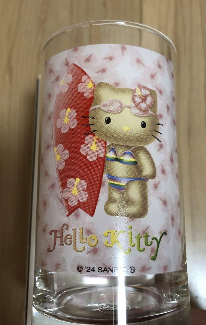日焼けキティ　グラス　新品　日焼けキティグラス　日焼けキティコップ　キティちゃん