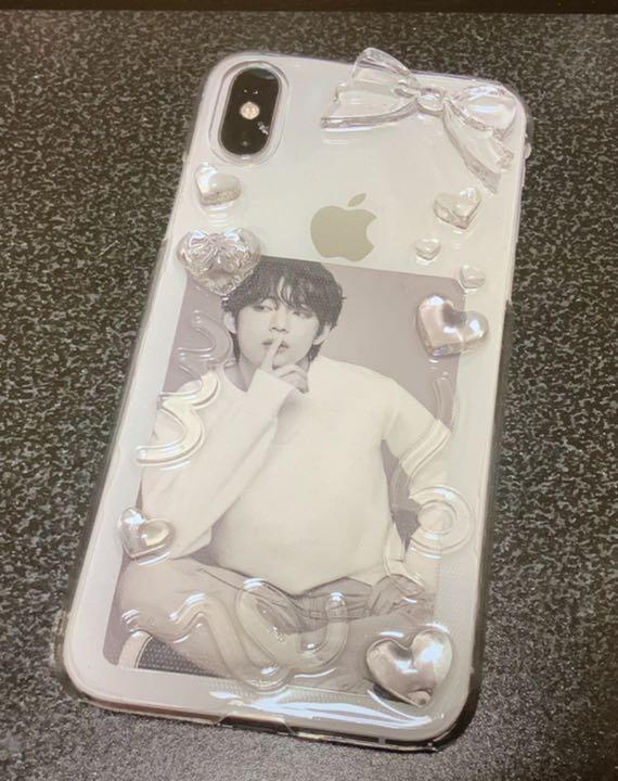 【本物新品保証】 iPhone スマホカバー ハンドメイド レジン 硬質ケース デコ K-POP・アジア