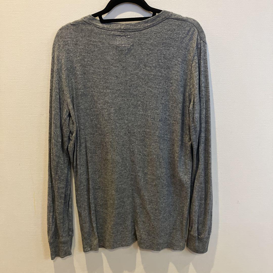 DIESEL グレー Vネック カーディガン DIESEL グレー Vネック カーディガン