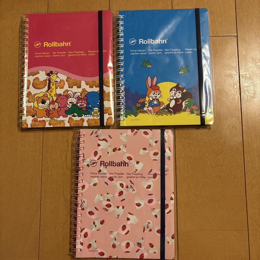 Rollbahn キャラクター柄ノート お菓子3冊セット
