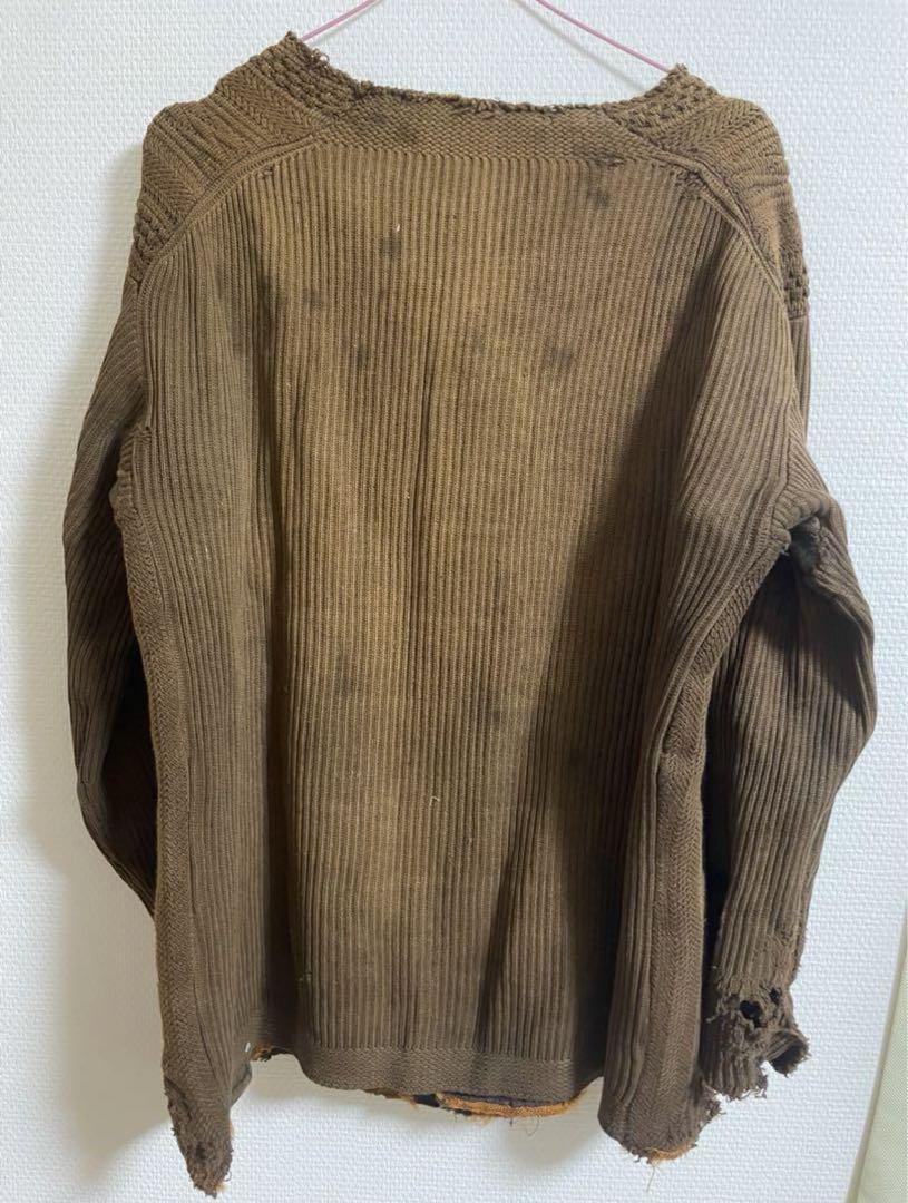 【超お買い得！】 す*郎様 1880〜1900s ダブルブレストニットジャケット フランス ジャケット・アウター