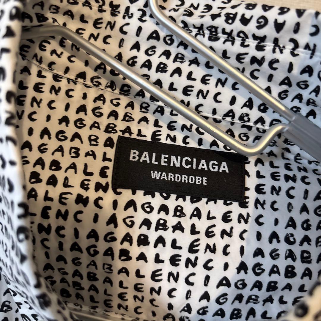 BALENCIAGA ドットパターン 長袖シャツ