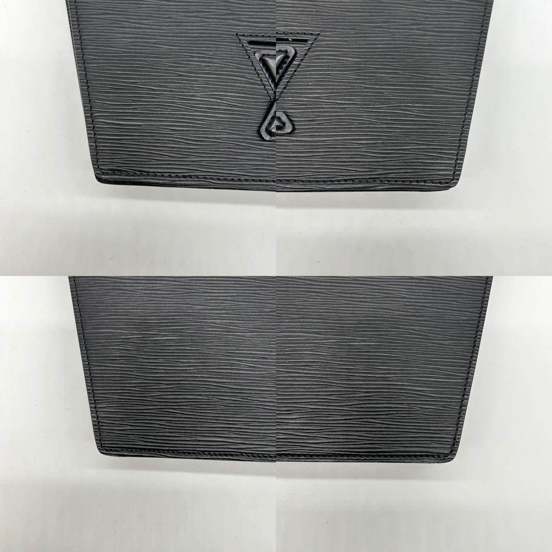 【美品】ルイヴィトン エピ トラペーズ クラッチ セカンドバッグ レザー 黒