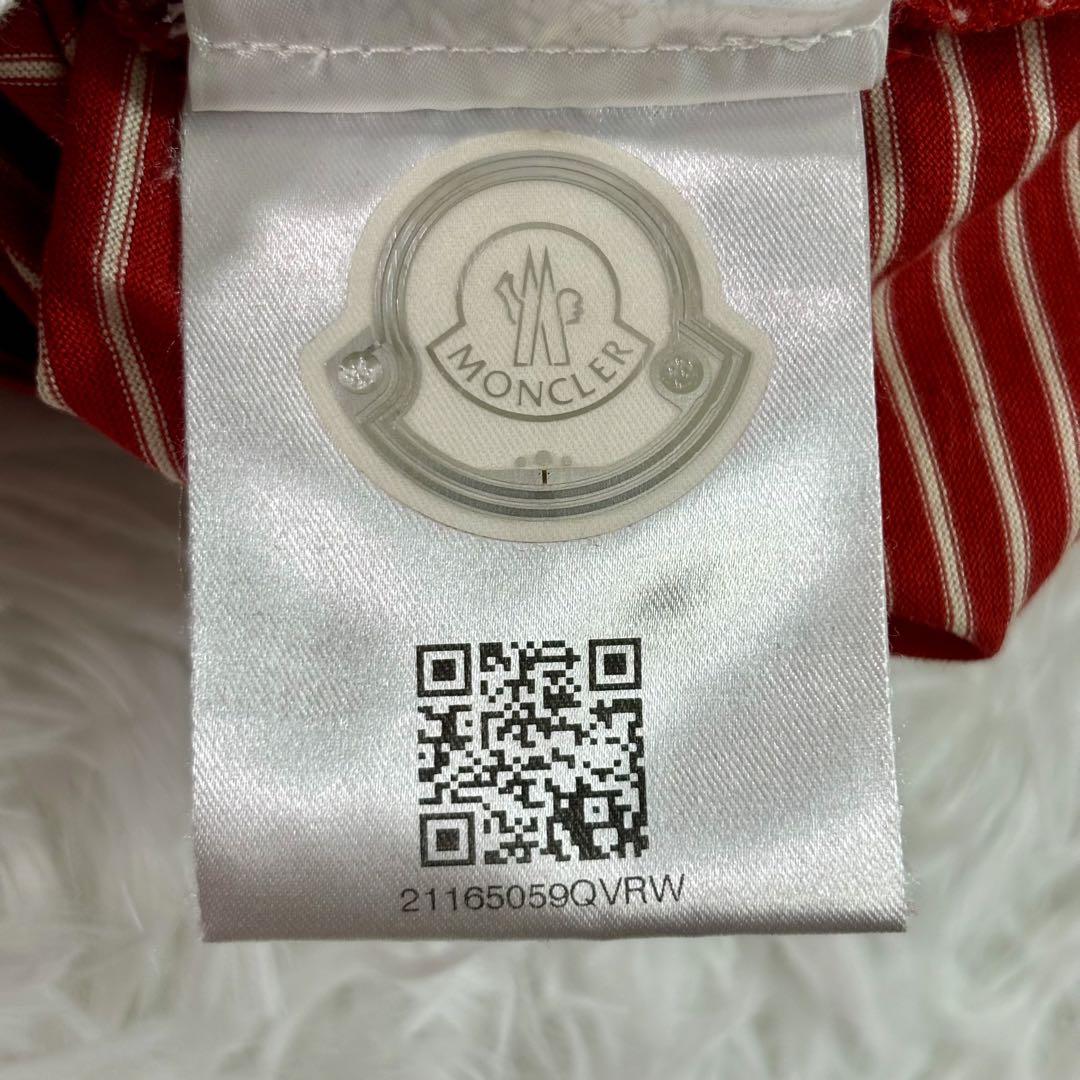 美品✨MONCLER ボーダーカットソー ポケTシャツ 肩ロゴ