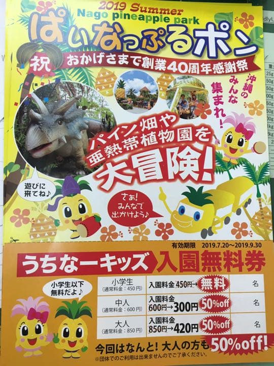 Riano様専用 沖縄 名護 パイナップルパーク 割引券 メルカリ