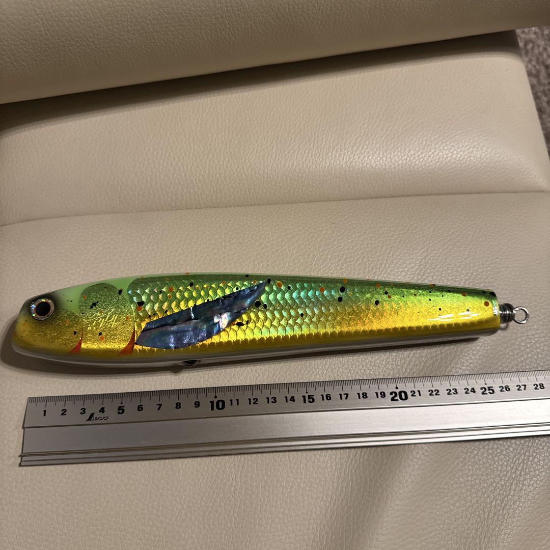 萬葉ベイトルアー グリーン イエロー 25cm新品、♥