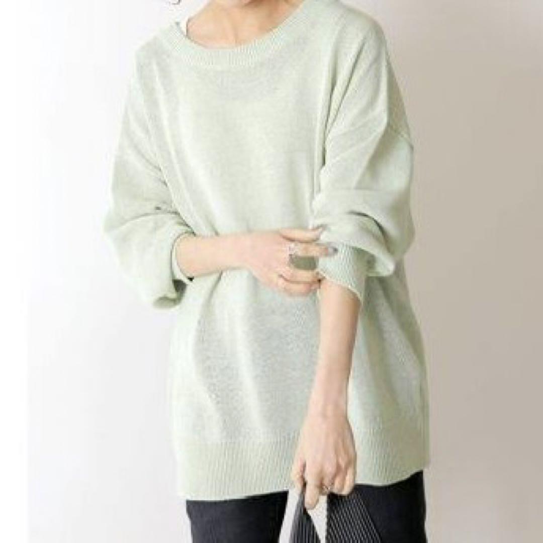 新品 SPICK&SPAN テープヤーンワイドプルオーバー
