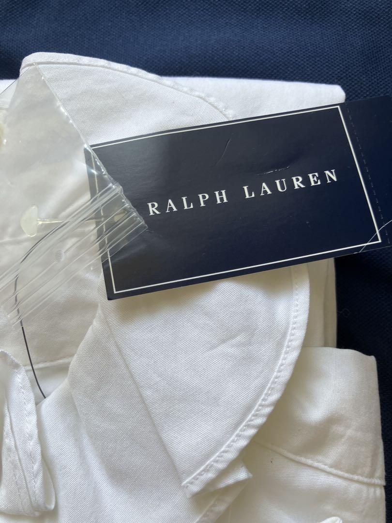 【限定セール！】 Ralph Lauren ラルフローレン 新品未使用 純白ボウタイリボン トップス