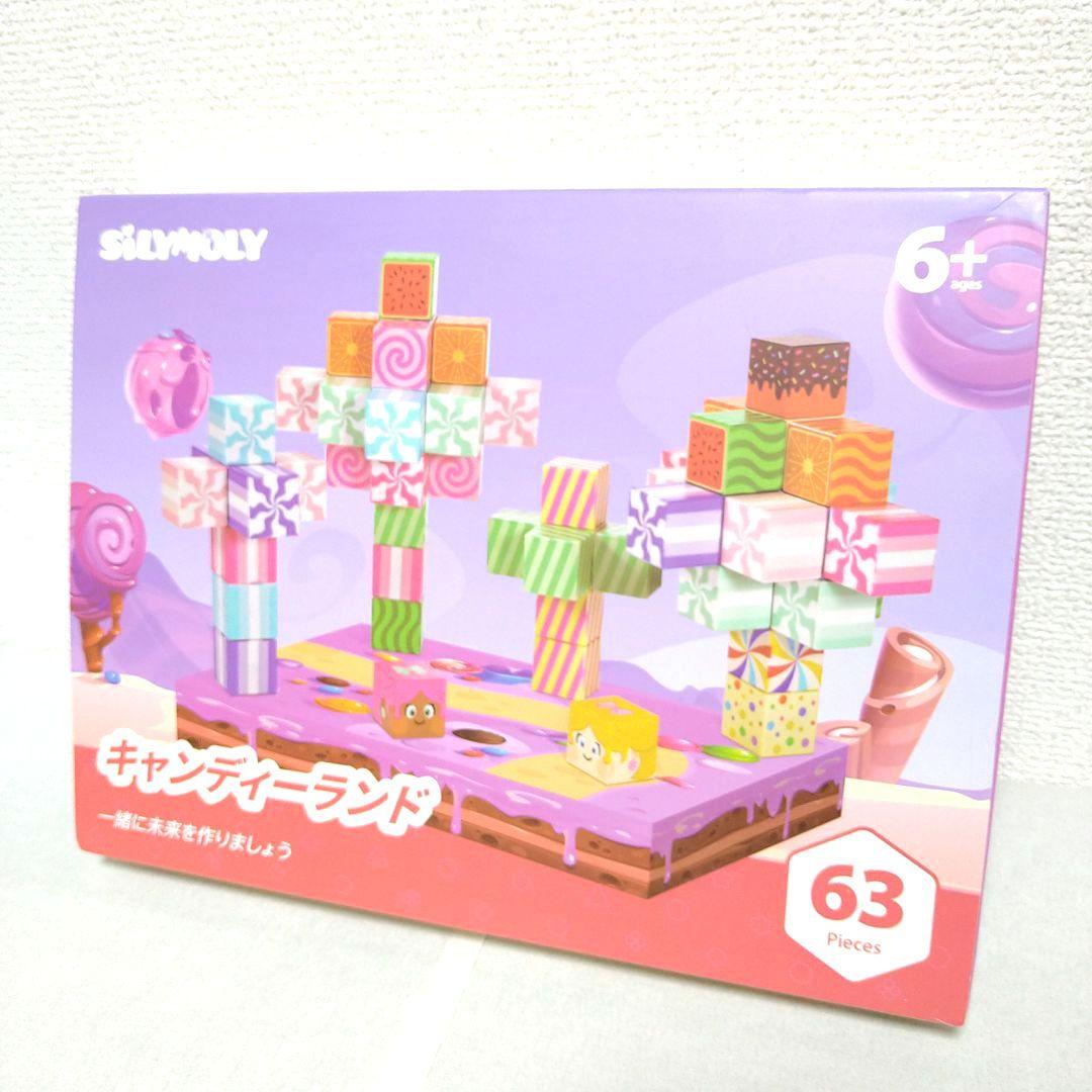 【希少】SILYMOLY キャンディーランド マグネットブロック 63ピース