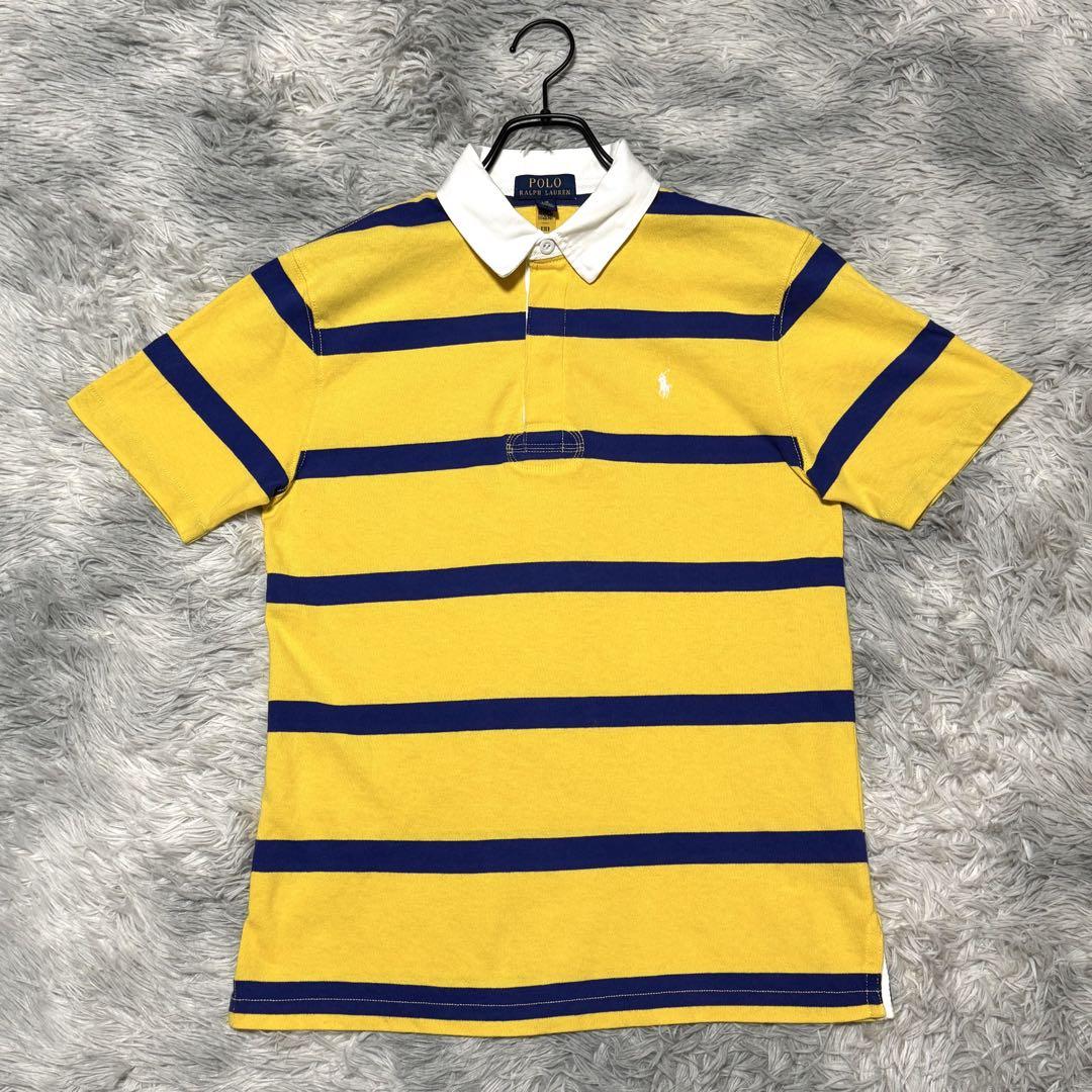 ポロラルフローレン ボーダー 刺繍 ポニーロゴ ラガーシャツ ポロシャツ ポロ ラルフローレン POLO RALPH LAUREN ラガーシャツ