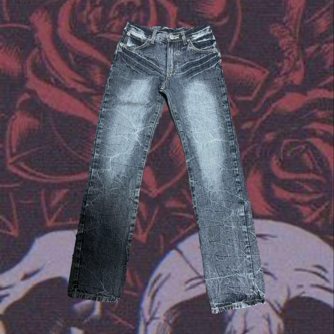 ストレートデニム 平成 Y2K ギャルパンツ