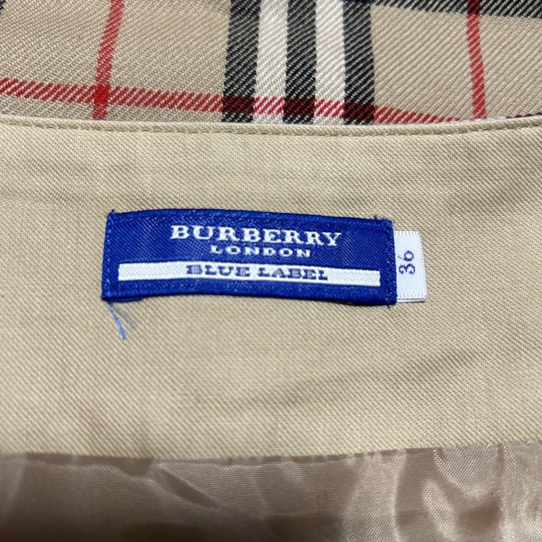 美品BURBERRY バーバリーブルーレーベル ノバチェック