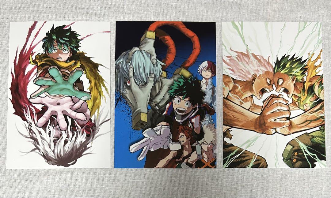 ヒロアカ ヒロアカ原画展 三方背ケース入りポストカード 緑谷出