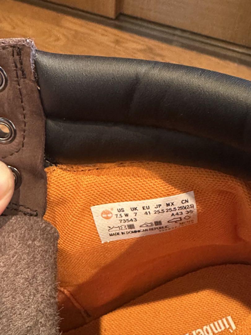 Timberland 防水ワークブーツ US7